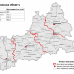 Карта Черкаської області з селами